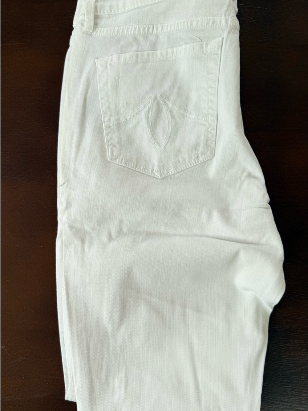 Level 99 White Frayed Hem Skinny Jeans - Picture 4 of 5